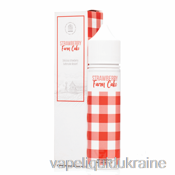 Vape Ukraine Strawberry Farm Cake - Fresh Farms - 60mL 3mg